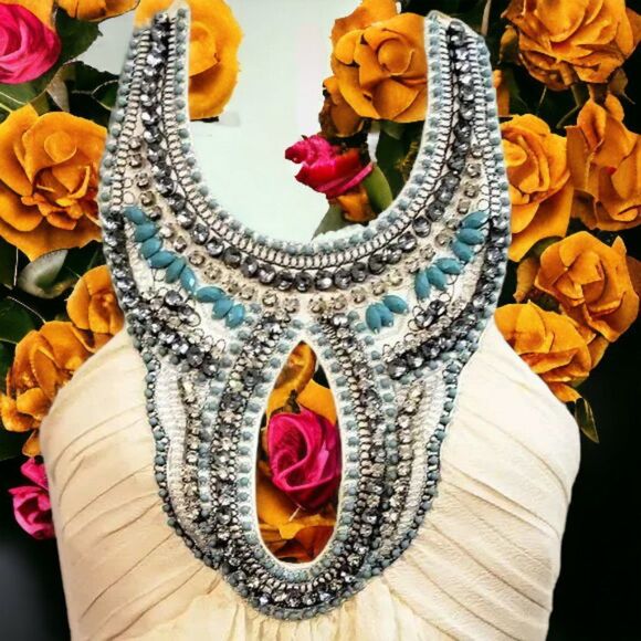 NWT Bebe Gem Embellished Top - Picture 2 of 3